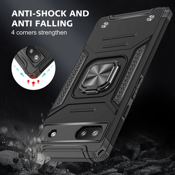 Magnetic Metal Ring Stand Holder TPU Bunper Hard Plastic Back Cover