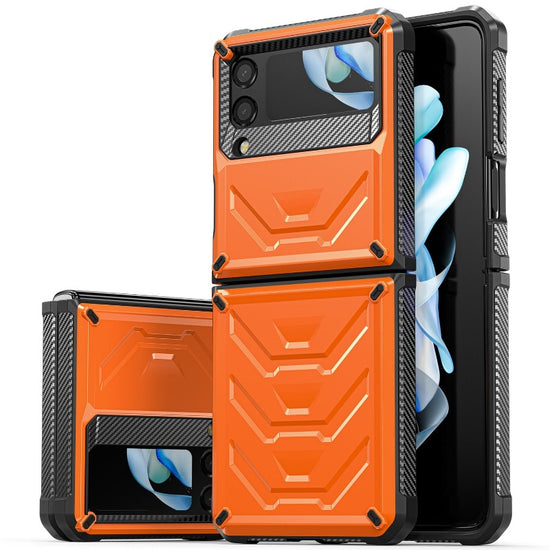 Rugged Phone Case for Samsung Galaxy Z Flip 4 3 Shockproof and Anti-Scratch Silicone Bumper Case for Galaxy Z Flip 4