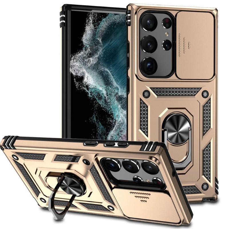 Military Grade Heavy Duty Protective Phone Case With Magnetic Holder For Samsung S23/S23 Plus/S23 Ultra