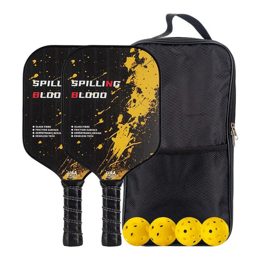 Fiberglass Pickleball Paddles Set Lightweight Portable Defensive Paddles Fiberglass Set