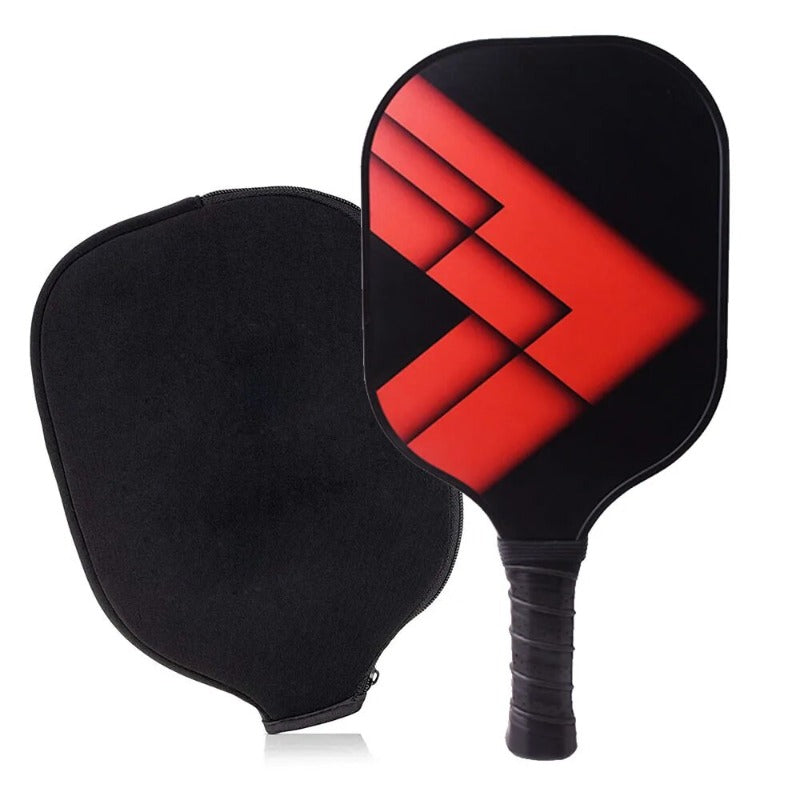 1Set Carbon Fiber Pickleball Racquet With Racket Zipper Bag