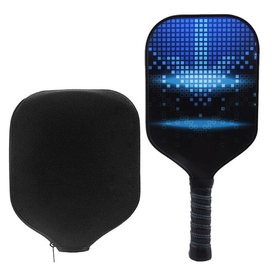 1Set Carbon Fiber Pickleball Racquet With Racket Zipper Bag