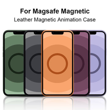 For Magsafe Magnetic Leather Liquid Silicone Case for IPhone 13 Pro Max