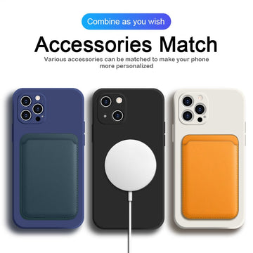 IPhone 13 11 12 14 Pro MAX Mini 14 Plus Liquid Silicone Cover