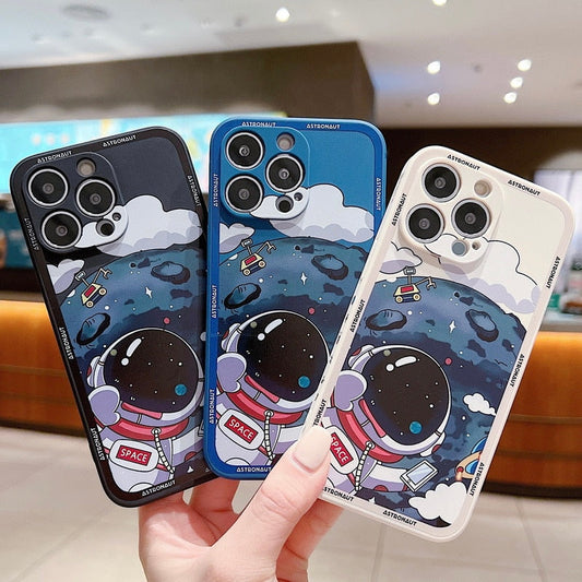 Astronaut Silicone Soft 3D Phone Case for IPhone