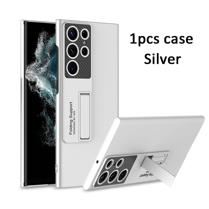 Compatible with Samsung Galaxy S22 Case [with Kickstand] Shockproof Protection Matte Case for Samsung S22 5G Ultra-Thin Slim Phone Case Cover