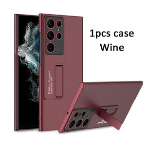Compatible with Samsung Galaxy S22 Case [with Kickstand] Shockproof Protection Matte Case for Samsung S22 5G Ultra-Thin Slim Phone Case Cover