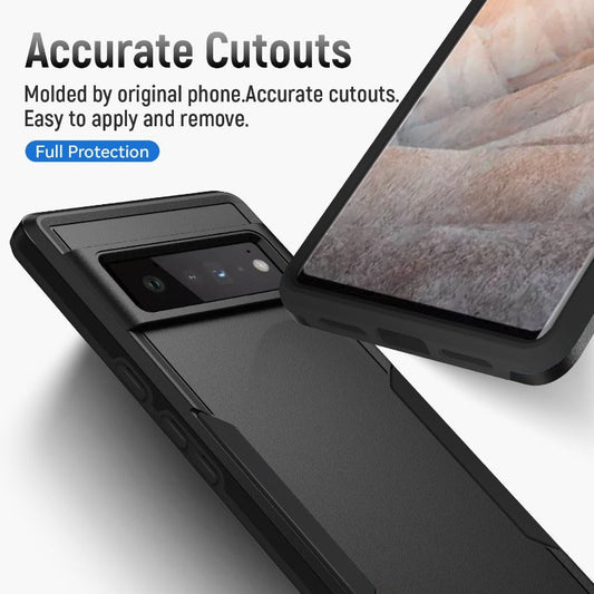 Heavy Duty Rugged Armor Shockproof Case For Google Pixel 7 6 Pro 6A Soft TPU Hard Plastic Protective Back Cover Cqoue Fundas