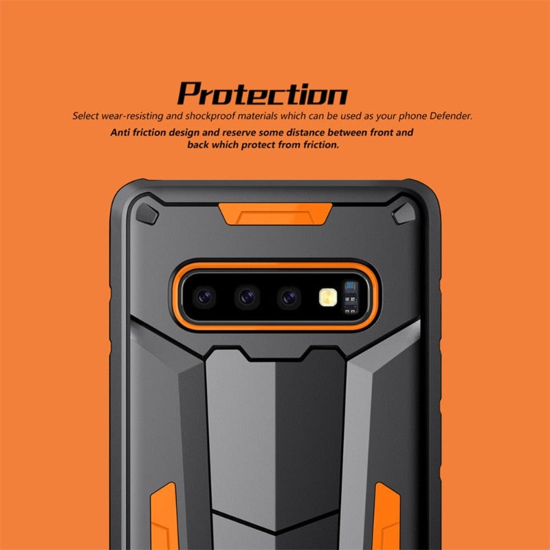 For Samsung Galaxy S10 Hybrid Nillkin Defender Case Ⅱ Layers Phone Protective Cover Back Shell