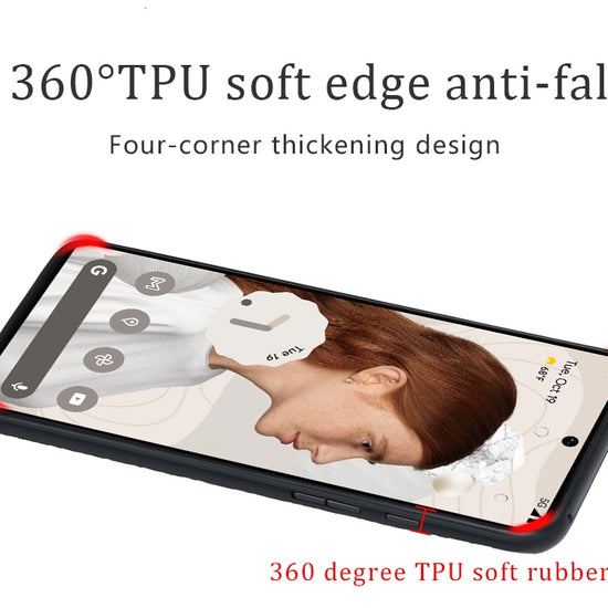 Phone Case for Google Pixel 7 6 Pro 6A 6 Luxury Genuine Cowhide Leather 360 Full Protective Back Cover