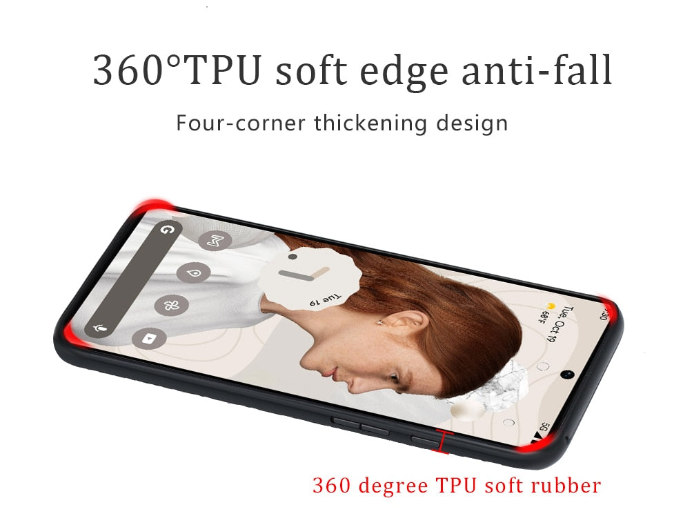 Phone Case for Google Pixel 7 6 Pro 6A 6 Luxury Genuine Cowhide Leather 360 Full Protective Back Cover