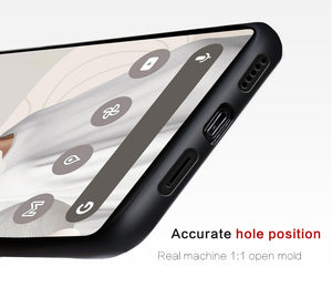 Phone Case for Google Pixel 7 6 Pro 6A 6 Luxury Genuine Cowhide Leather 360 Full Protective Back Cover