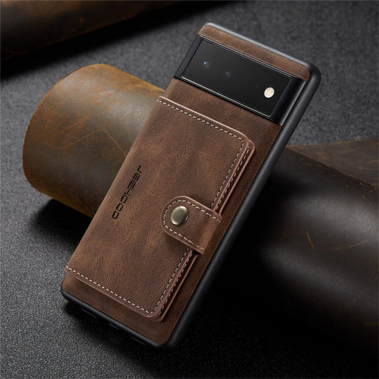 2 in 1 Detachable Leather Cover For Google Pixel 6 Pro Phone Case Wallet Card Holder Stand Magnetic Purse Wireless Charging