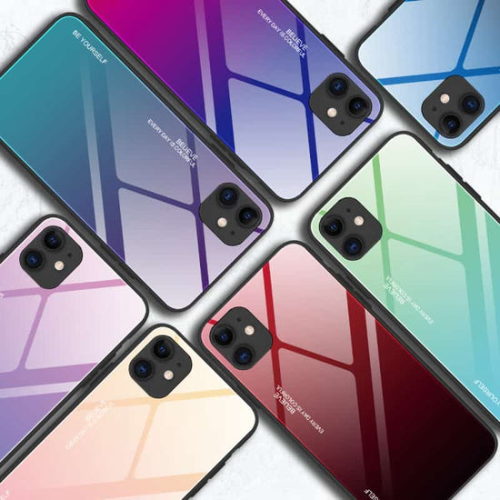 IPhone 14 Case Gradient Tempered Glass Phone Case For IPhone 14  Pro Max