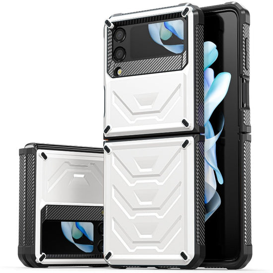 Rugged Phone Case for Samsung Galaxy Z Flip 4 3 Shockproof and Anti-Scratch Silicone Bumper Case for Galaxy Z Flip 4