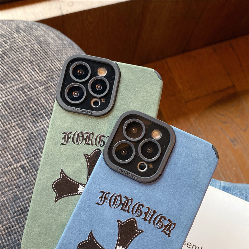 Cross Heart Phone Case for IPhone 14 Pro Max 11 13 12 Camera Protection Shockproof Back Cover
