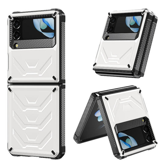 Rugged Phone Case for Samsung Galaxy Z Flip 4 3 Shockproof and Anti-Scratch Silicone Bumper Case for Galaxy Z Flip 4