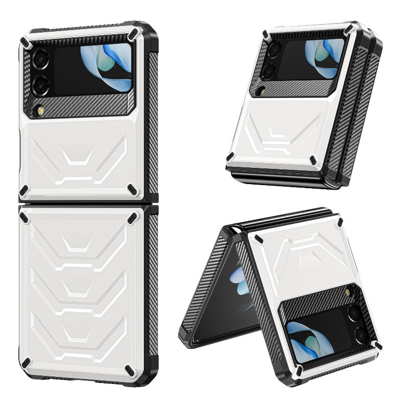 Rugged Phone Case for Samsung Galaxy Z Flip 4 3 Shockproof and Anti-Scratch Silicone Bumper Case for Galaxy Z Flip 4