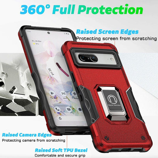 360 Anti-fall Protective Case Military-grade Protective Bracket Phone Holder Phone Case For Google Pixel 6 Google Pixel 6 Pro Google Pixel 7 Google Pixel 7Pro