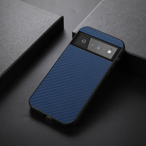Case for Google Pixel7 6 Phone Case Carbon Fiber Pattern PU Leather Case Google Pixel 6 Pro Protective Cover