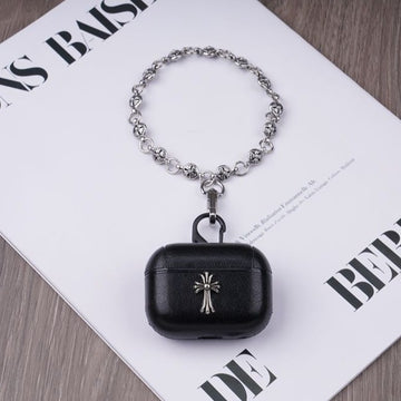 Cross Chrome Hearts Airpods Leather Case