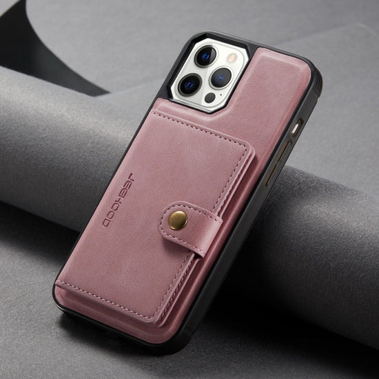 For iPhone 14 & 14 Pro Leather Case With Magnetic Wallet Kickstand Card Holder Designed Cover For iPhone 14 Pro Max