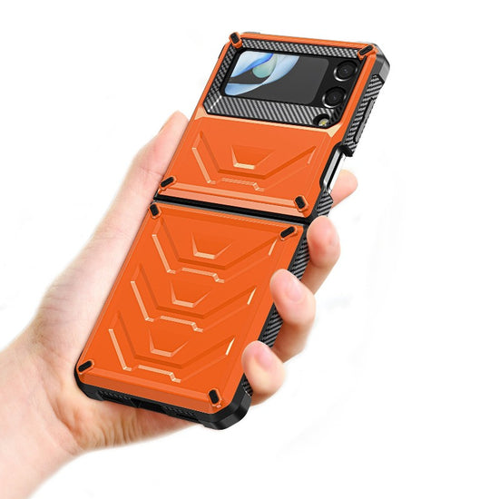 Rugged Phone Case for Samsung Galaxy Z Flip 4 3 Shockproof and Anti-Scratch Silicone Bumper Case for Galaxy Z Flip 4