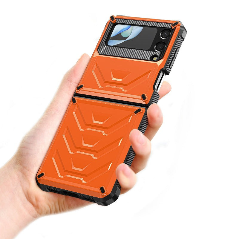 Rugged Phone Case for Samsung Galaxy Z Flip 4 3 Shockproof and Anti-Scratch Silicone Bumper Case for Galaxy Z Flip 4