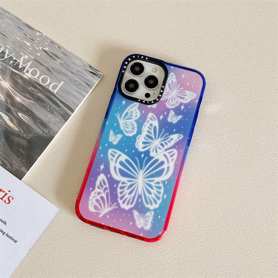 Cartoon Cute Laser Butterfly Phone Case For iPhone 14 Pro Max 14Plus For iPhone 14 13 12