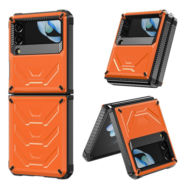 Rugged Phone Case for Samsung Galaxy Z Flip 4 3 Shockproof and Anti-Scratch Silicone Bumper Case for Galaxy Z Flip 4