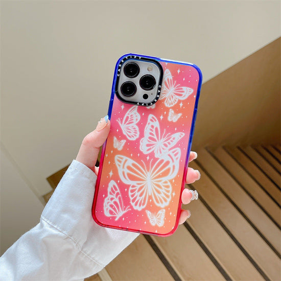 Cartoon Cute Laser Butterfly Phone Case For iPhone 14 Pro Max 14Plus For iPhone 14 13 12