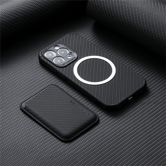 For Magsafe Case For iPhone 14 Pro Max Carbon Fiber Leather Case For Apple 13 12 Mini 11 Pro XR XS Max Wallet Card Magnet Cover