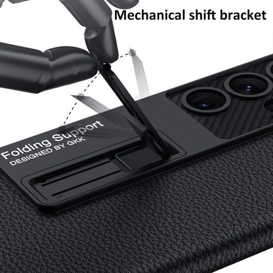 Luxury Ultra-thin Leather Cover For Samsung Galaxy S22 S23 Ultra 5G Case Camera Protection Shockproof Phone Case Coque Fundas