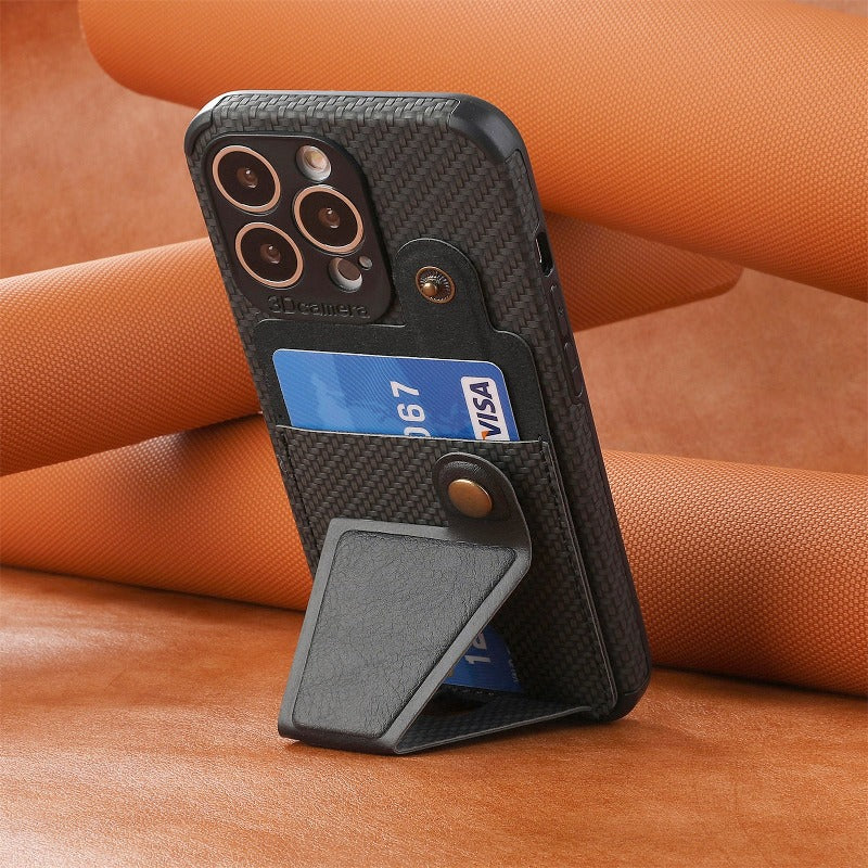 Luxury Card Holder Wallet Leather Case for iPhone 11 12 13 14 Pro Max Card Holder Magnetic Cover Leather Wallet Card Holder case