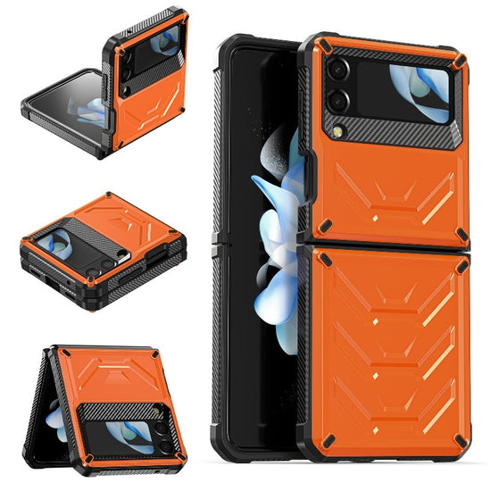 Rugged Phone Case for Samsung Galaxy Z Flip 4 3 Shockproof and Anti-Scratch Silicone Bumper Case for Galaxy Z Flip 4
