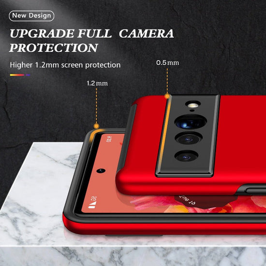 Luxury TPU + Hard PC With Stand Ring Magnet Shockproof Armor Protect Back Cover Case for Google Pixel 7 Pro