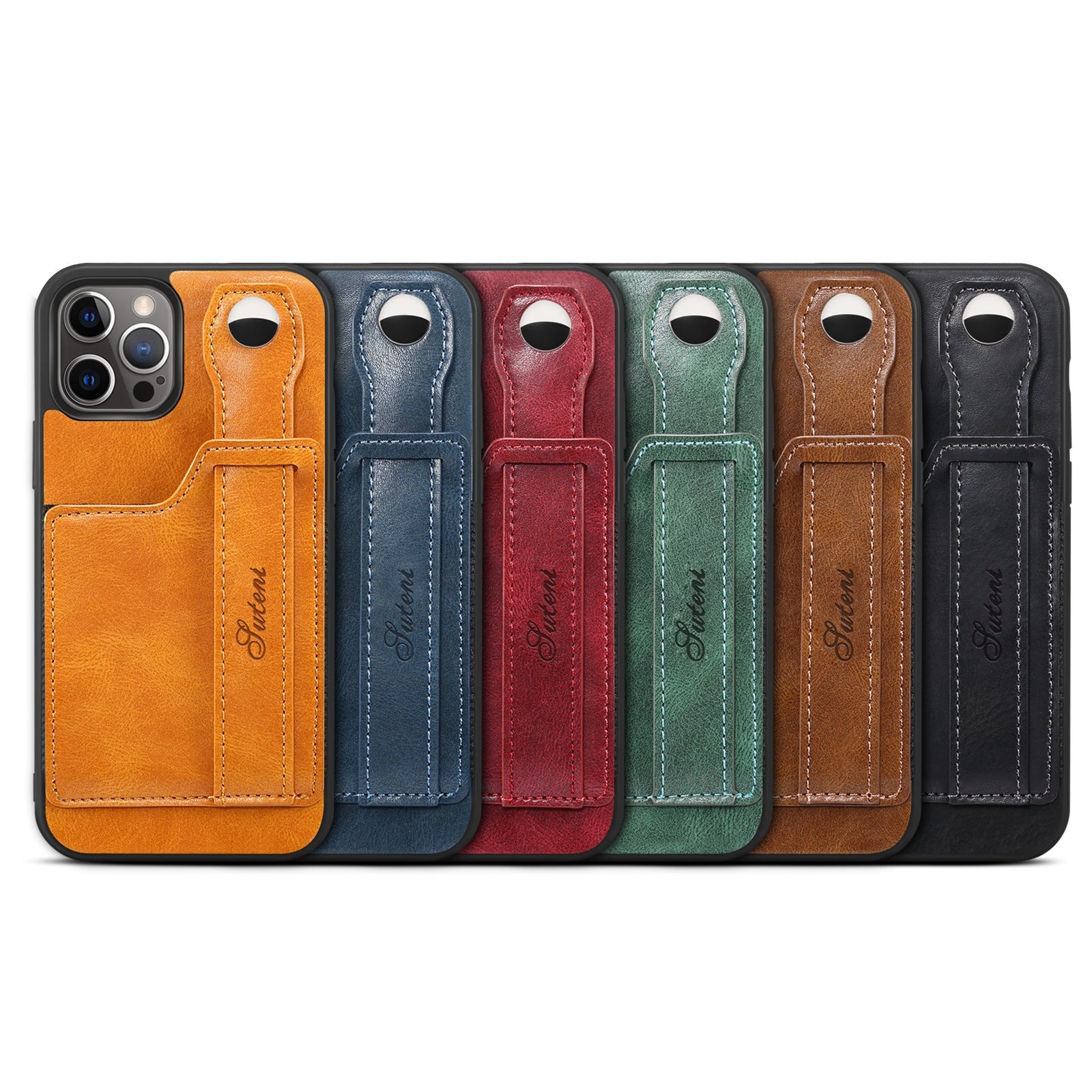 Suitable for iPhone14 13 12 11 ProMax Pro Phone Case   Wallet Phone Case Slim PU Leather Case With Card Holder Wrist Hand Strap for iPhone14 13 12 11 iPhone13 12 Mini
