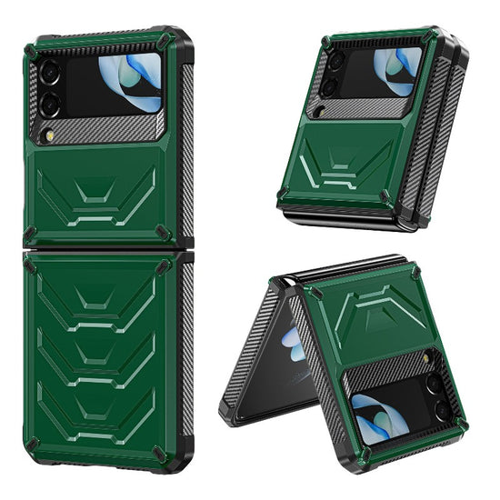 Rugged Phone Case for Samsung Galaxy Z Flip 4 3 Shockproof and Anti-Scratch Silicone Bumper Case for Galaxy Z Flip 4