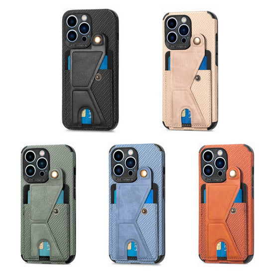Luxury Card Holder Wallet Leather Case for iPhone 11 12 13 14 Pro Max Card Holder Magnetic Cover Leather Wallet Card Holder case