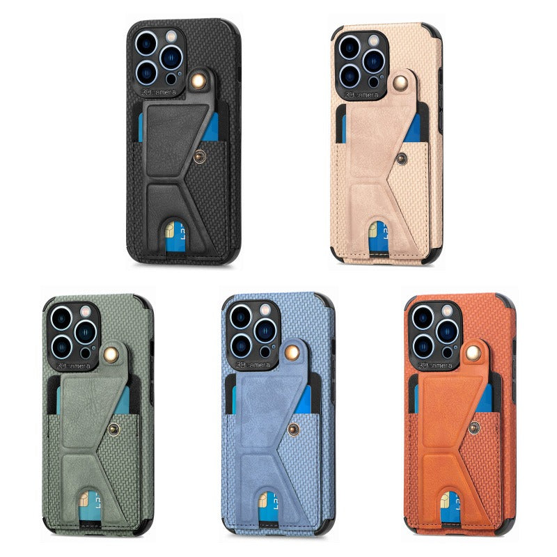 Luxury Card Holder Wallet Leather Case for iPhone 11 12 13 14 Pro Max Card Holder Magnetic Cover Leather Wallet Card Holder case