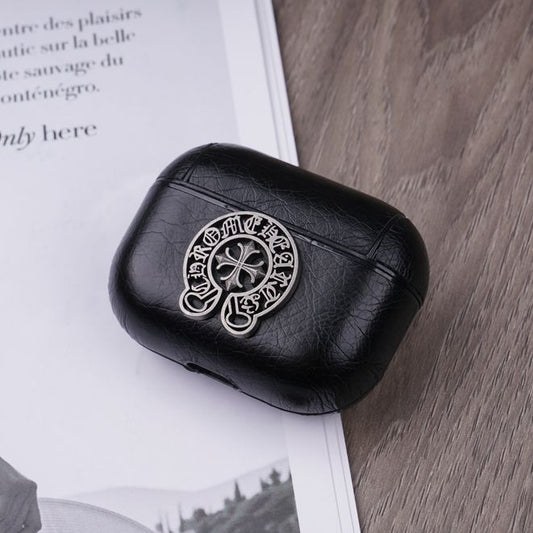 Cross Chrome Hearts Airpods Leather Case