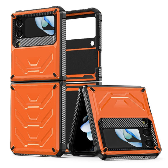 Rugged Phone Case for Samsung Galaxy Z Flip 4 3 Shockproof and Anti-Scratch Silicone Bumper Case for Galaxy Z Flip 4