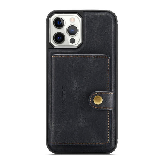 For iPhone 14 & 14 Pro Leather Case With Magnetic Wallet Kickstand Card Holder Designed Cover For iPhone 14 Pro Max