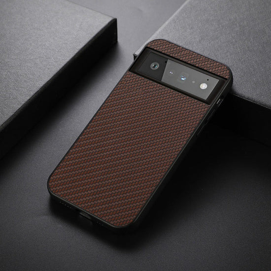 Case for Google Pixel7 6 Phone Case Carbon Fiber Pattern PU Leather Case Google Pixel 6 Pro Protective Cover