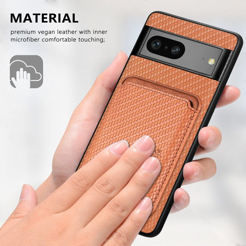 Phone Case For Google Pixel 7 Pro Cover With Magnetic Back Card Bag PU TPU Protective Case For Google Pixel 7 Pro Phone Shell