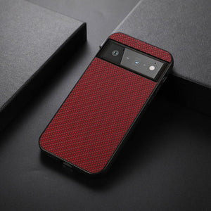 Case for Google Pixel7 6 Phone Case Carbon Fiber Pattern PU Leather Case Google Pixel 6 Pro Protective Cover