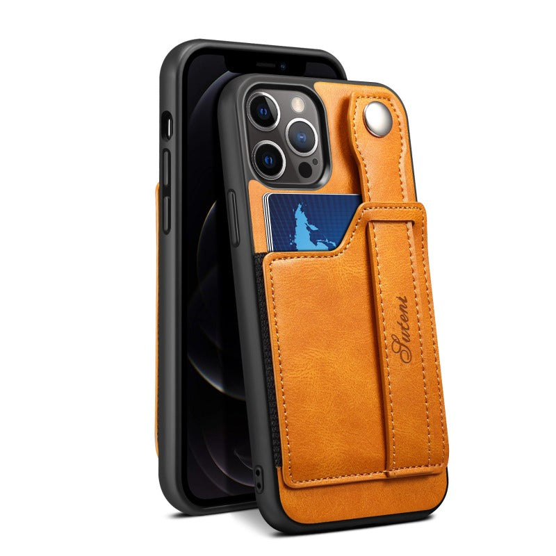 Suitable for iPhone14 13 12 11 ProMax Pro Phone Case   Wallet Phone Case Slim PU Leather Case With Card Holder Wrist Hand Strap for iPhone14 13 12 11 iPhone13 12 Mini