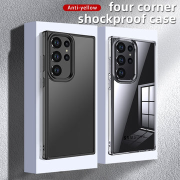 Shockproof Transparent Phone Case Soft TPU Reinforced Corner For Samsung Galaxy S23 S22 S21