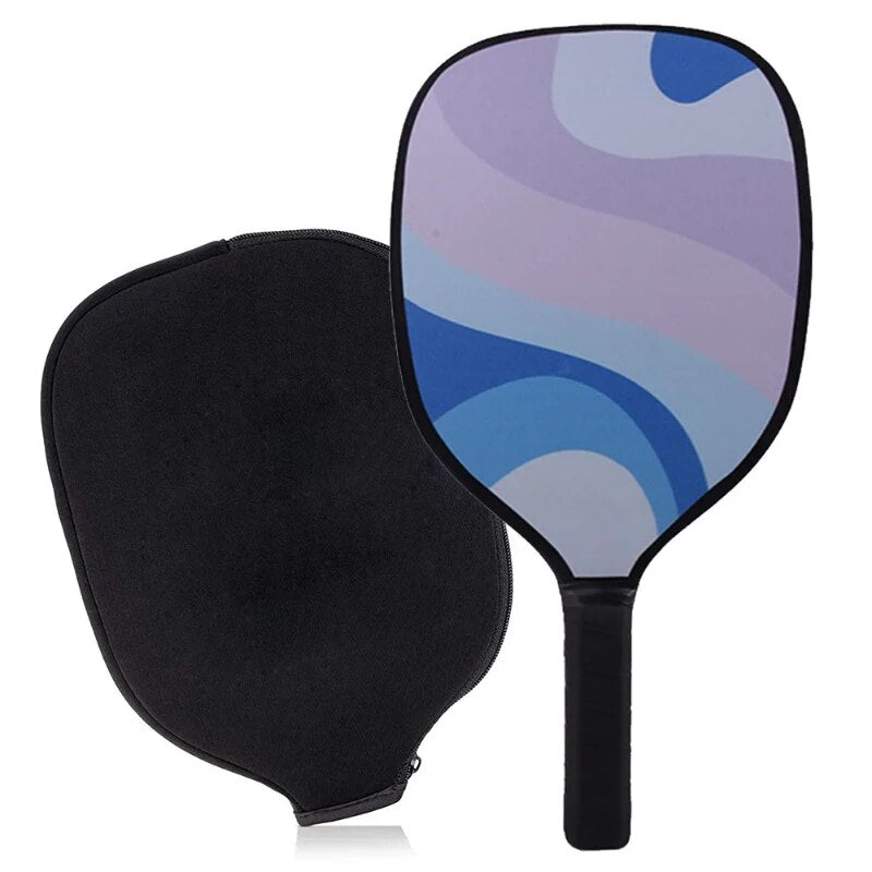 Wooden Honeycomb Pickleball Racket With Zipper Racket Storage Bag Set