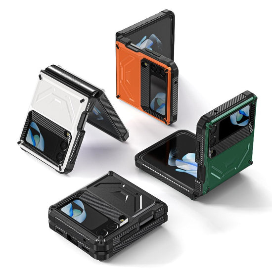 Rugged Phone Case for Samsung Galaxy Z Flip 4 3 Shockproof and Anti-Scratch Silicone Bumper Case for Galaxy Z Flip 4
